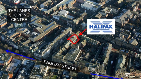 Bank of Scotland plc | | 16/26 (even) Bank Street | |  | Carlisle | | CA3 8HE