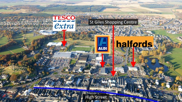 Halfords | | Lossie Wynd North | |  | Elgin |  | IV30 1GU